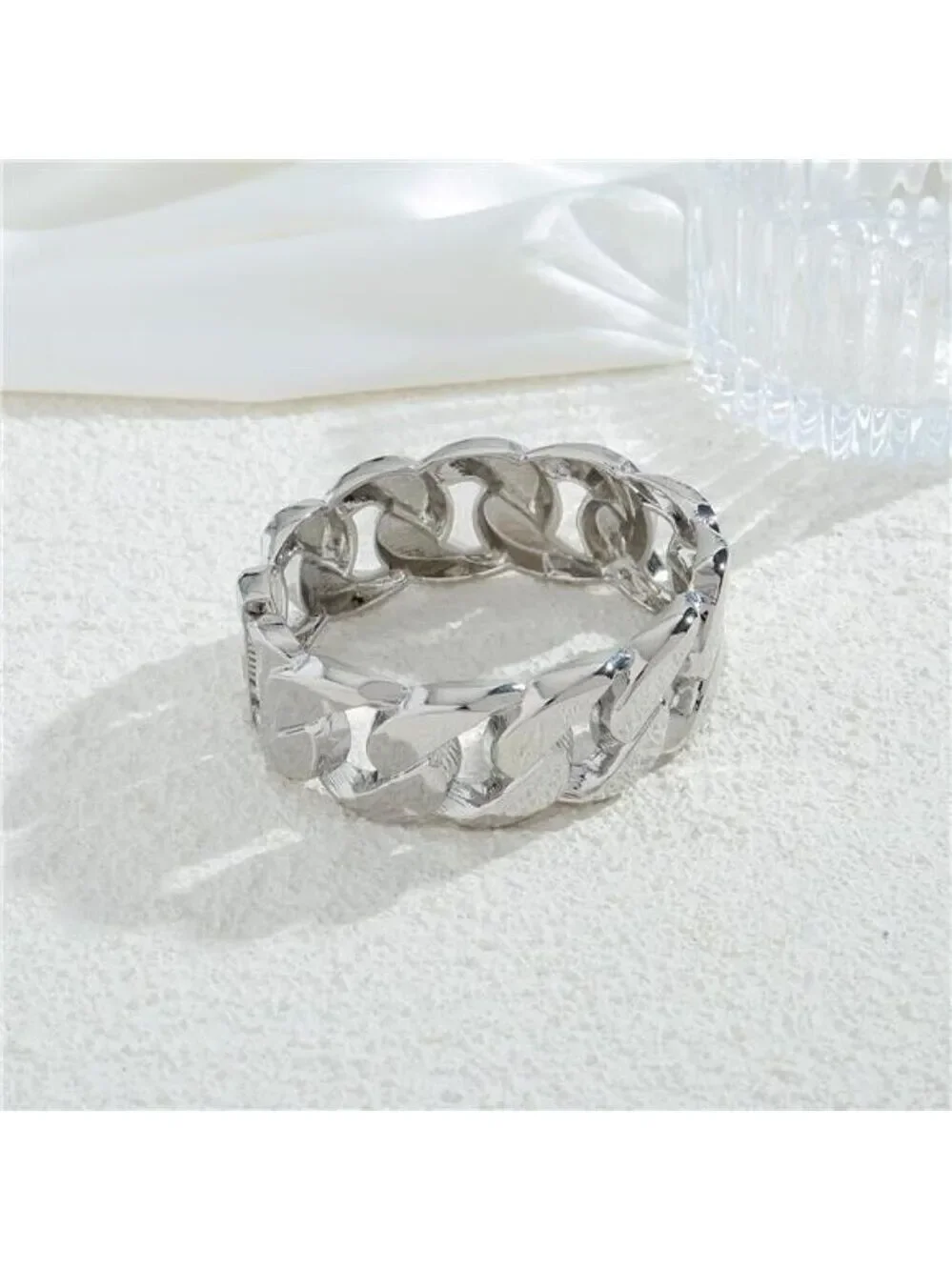 Chunky Silver Tone Bangle Bracelets for Women Thick Wide Hinged Cuff Bracelet